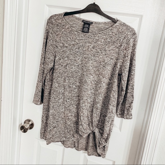 Chelsea & Theodore Tops - Cute 3/4 sleeved tie front top